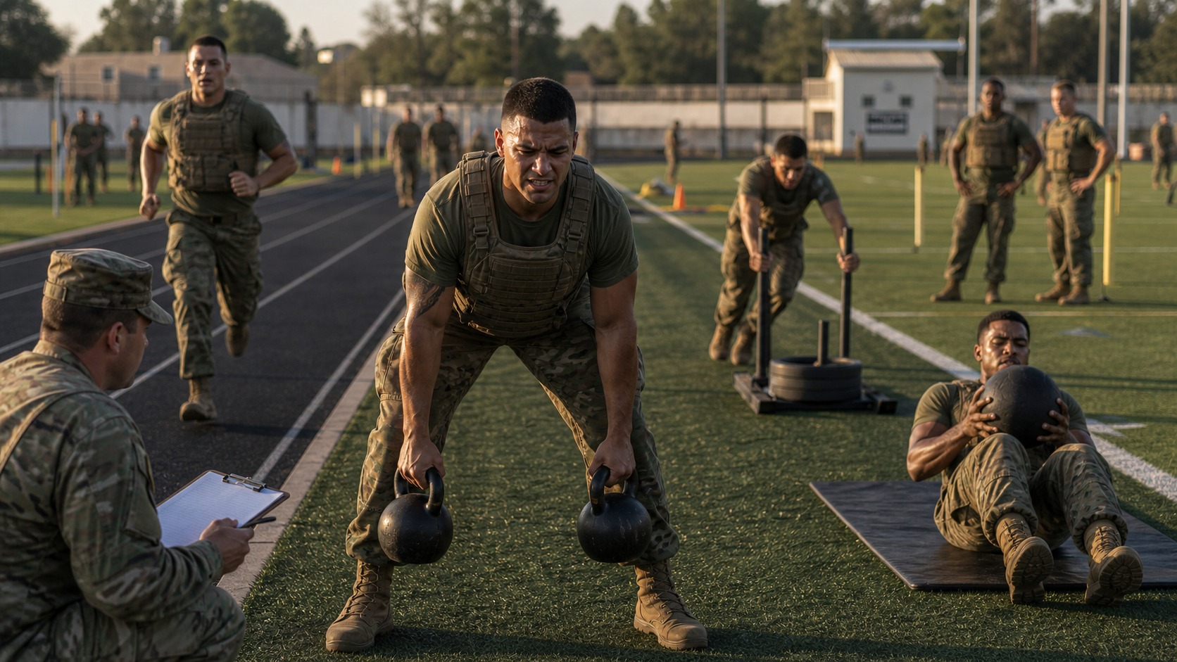 Ultra photorealistic defense image for Combat Fitness Test: How the Army Measures Readiness