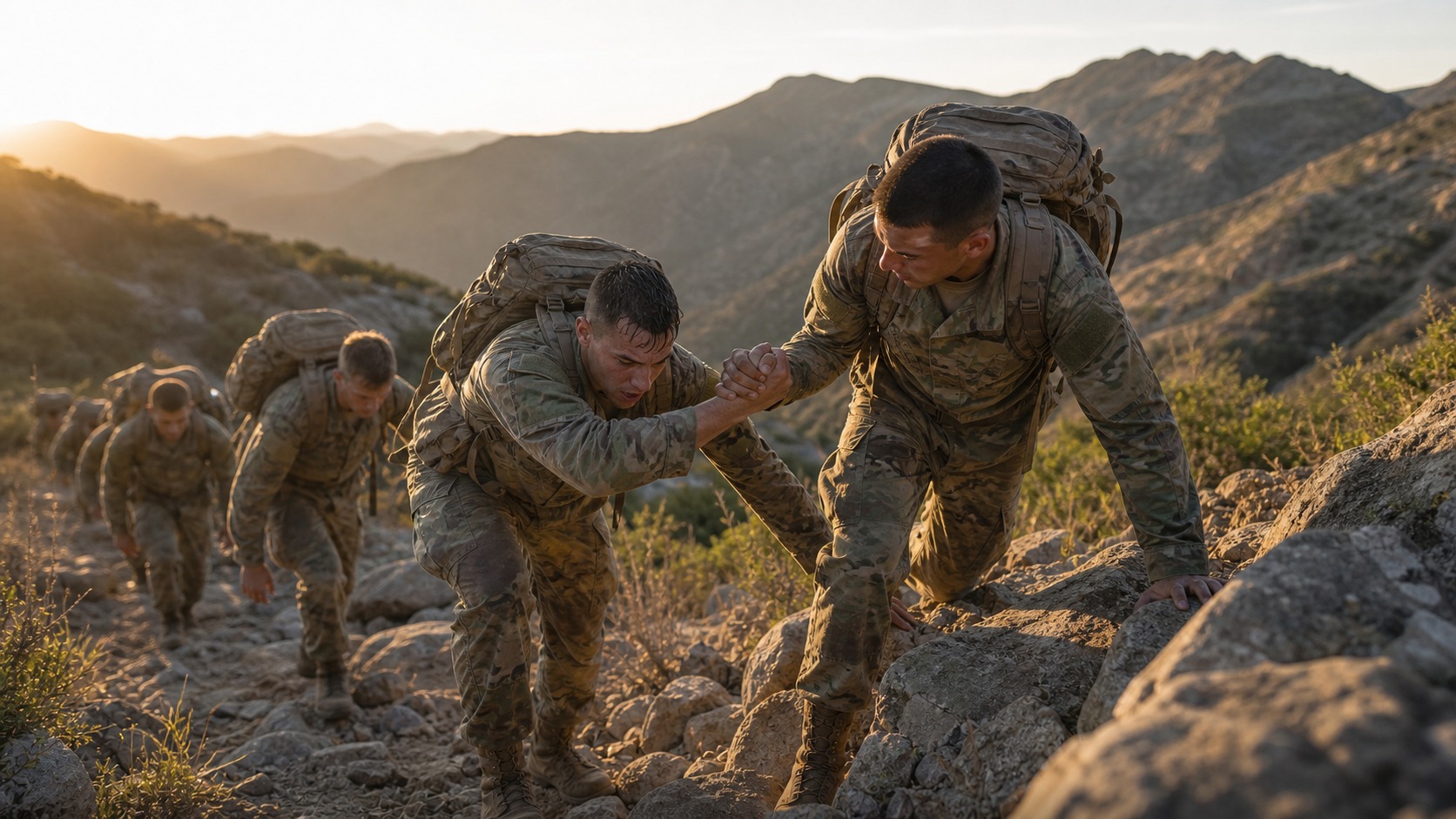Ultra photorealistic defense image for How Soldiers Prepare for Combat: Training, Fitness, and Mindset