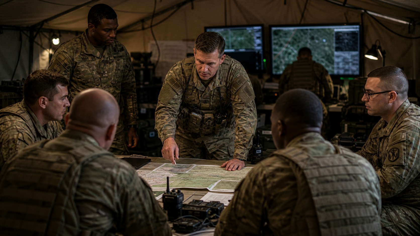 Ultra photorealistic defense image for The Army’s Chain of Command: How Authority Works in Combat