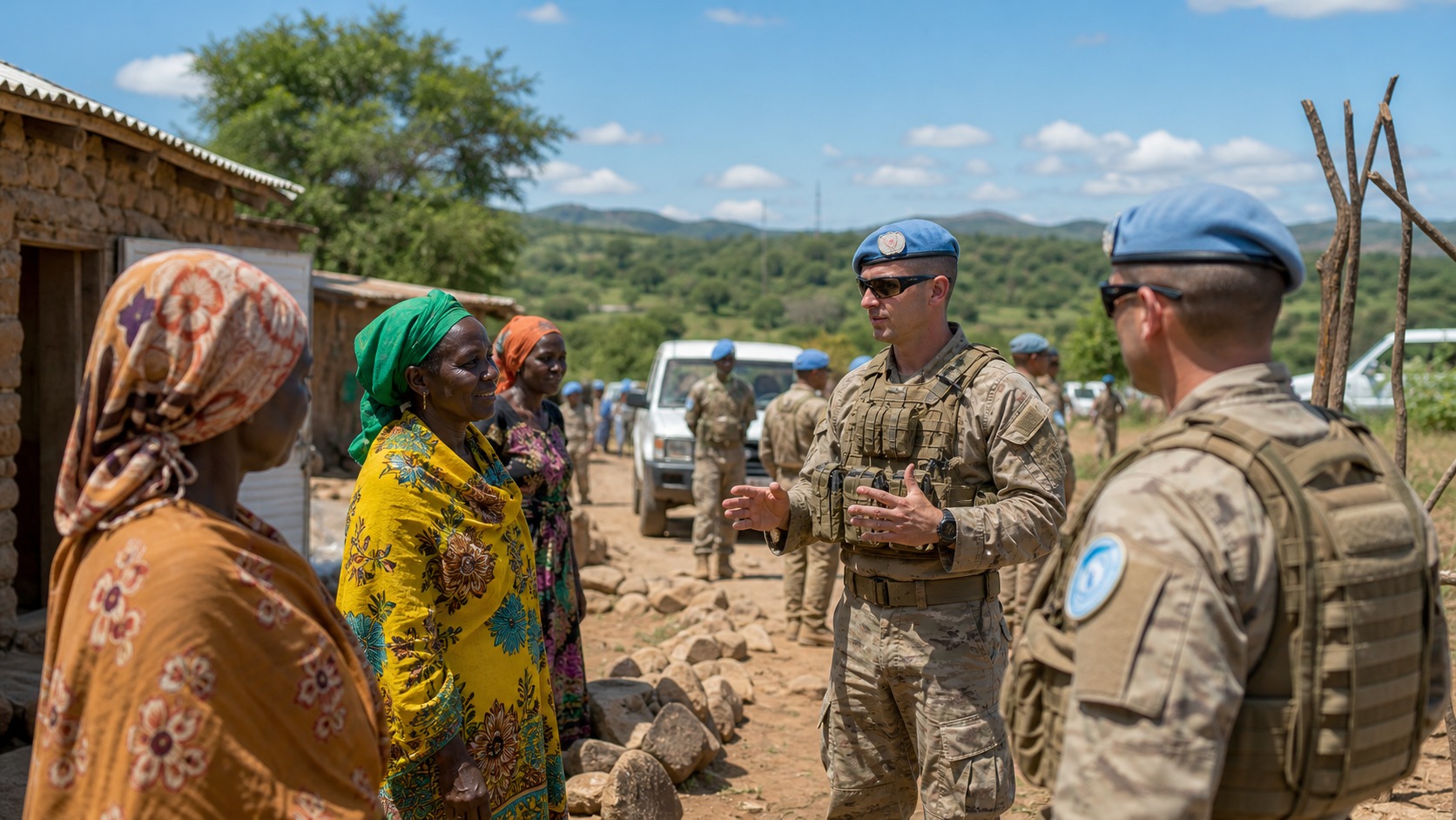 Ultra photorealistic defense image for The Army’s Role in Global Peacekeeping: How Soldiers Prevent Conflict