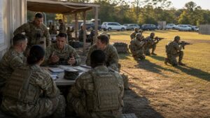 Ultra photorealistic defense image for The Difference Between Active Duty and Army Reserve—Explained