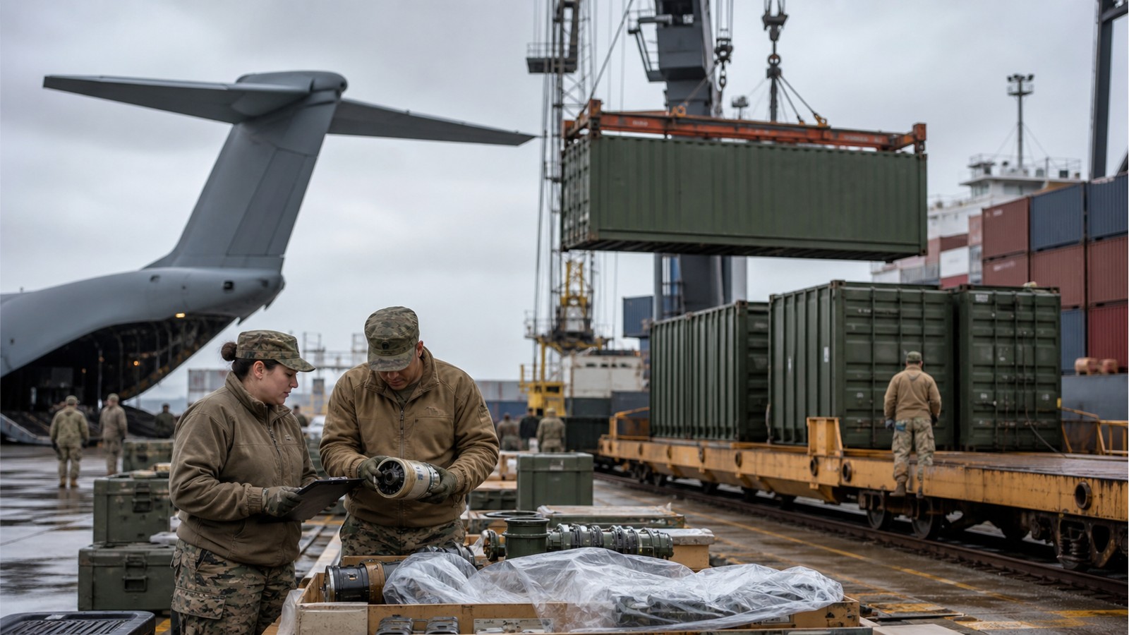 Editorial defense image for Defense Supply Chains Explained: Why Logistics Can Decide Modern Wars.